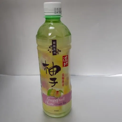 道地柚子青梅綠茶500mL 外包裝