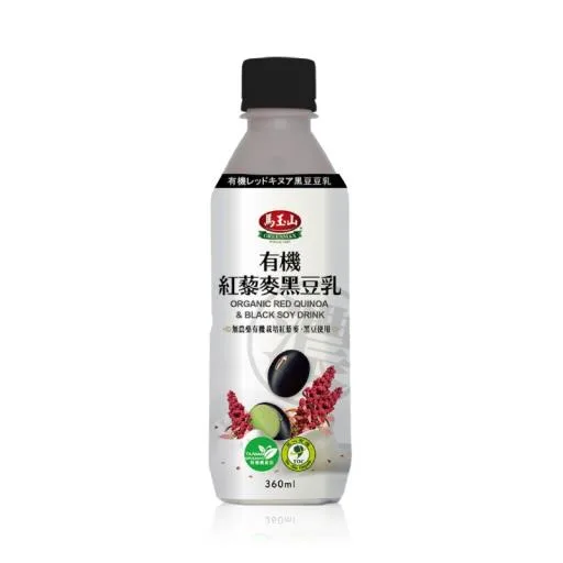 有機紅藜麥黑豆乳360ml(瓶) 外包裝