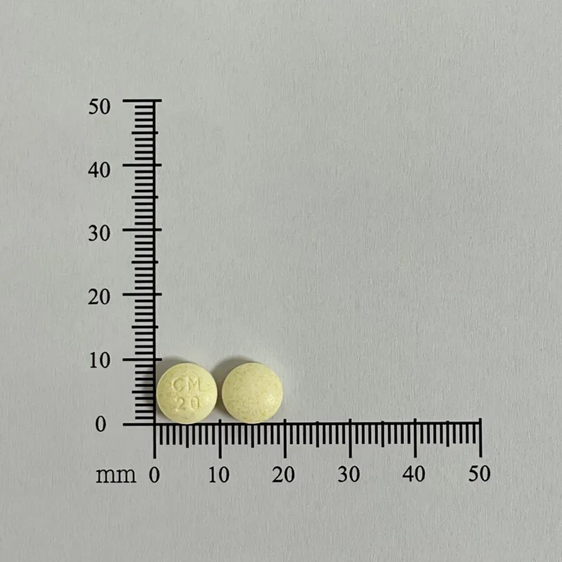 倍克漢錠 20 毫克外觀