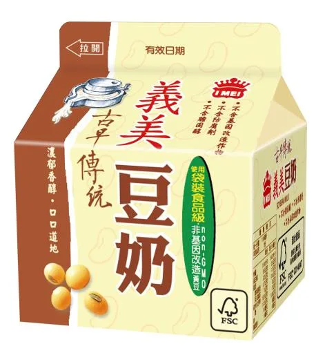 義美古早傳統豆奶 190ml 外包裝