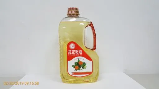 2公升紅花籽油 外包裝
