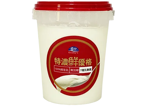 雪比特濃鮮優格500g 外包裝