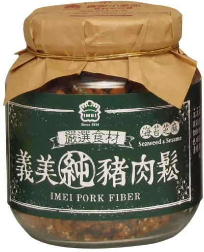 義美純豬肉鬆(海苔芝麻) 375g 外包裝