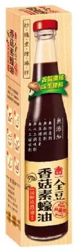義美全豆純釀造香菇素蠔油 外包裝