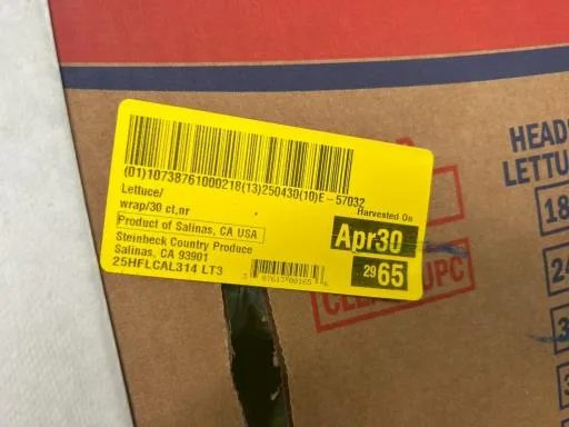 鮮結球萵苣 外包裝