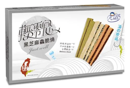 輕零食盒裝-黑芝麻鱻脆燒 外包裝