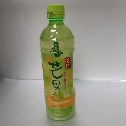 道地芒果番石榴綠茶500mL 外包裝