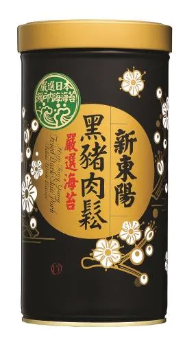 黑豬海苔肉鬆典雅罐255G外銷 外包裝