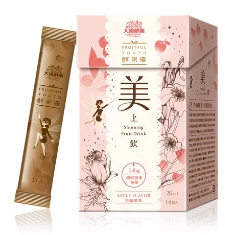酵果優-美上飲20ml*14包/盒 外包裝