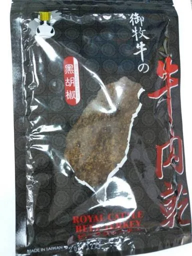 鈜景黑胡椒牛肉乾100g/包 外包裝