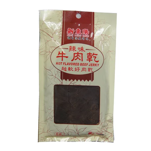 新東陽辣味牛肉乾包60G 外包裝