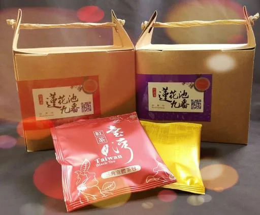 台茶18號紅玉紅茶三角立體茶包精巧提盒 外包裝