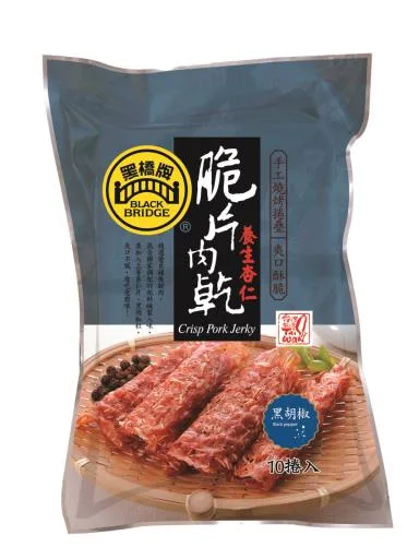 黑胡椒杏仁脆片肉乾－彩色袋 外包裝