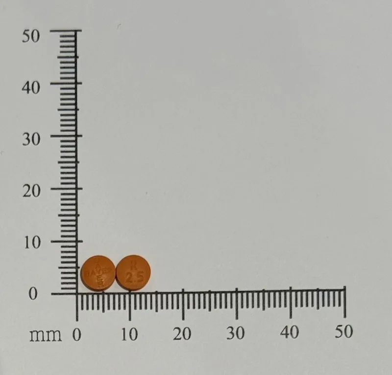 愛定保肺膜衣錠2.5毫克外觀