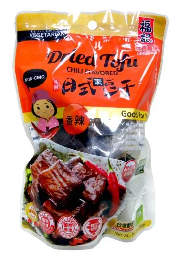 日式素豆干(香辣) 外包裝