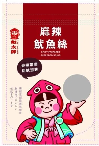 魷太郎麻辣魷魚絲 外包裝
