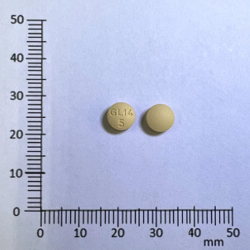 洛脂平膜衣錠5毫克外觀