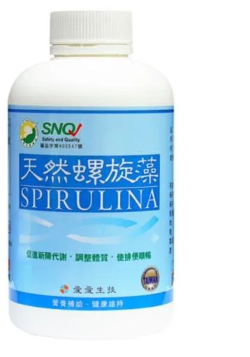 愛愛生技純天然螺旋藻 外包裝
