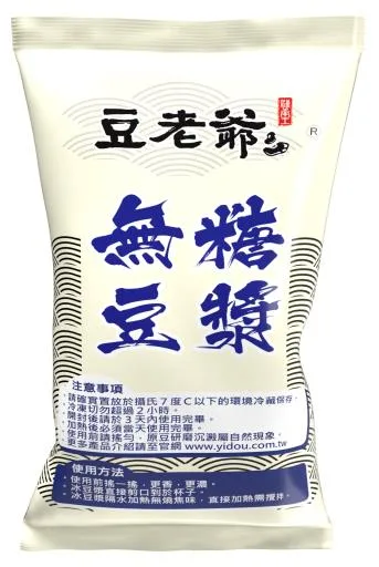 無糖豆漿(大袋) 外包裝