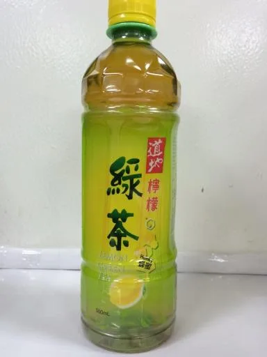道地檸檬(蜂蜜)綠茶500ml 外包裝