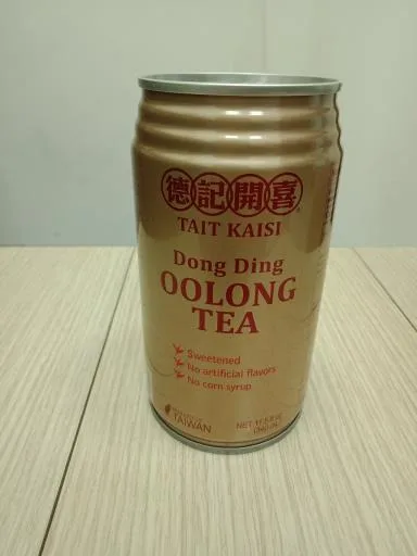 德記開喜凍頂烏龍茶(有糖美國版) 外包裝