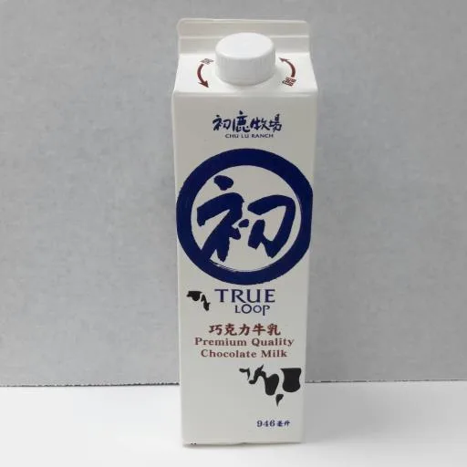 初鹿牧場巧克力牛奶 外包裝