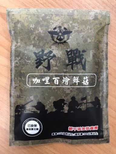 野戰咖哩百燴鮮菇 外包裝