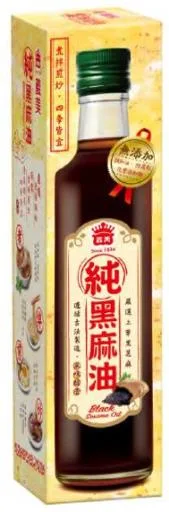義美100%純黑麻油 外包裝