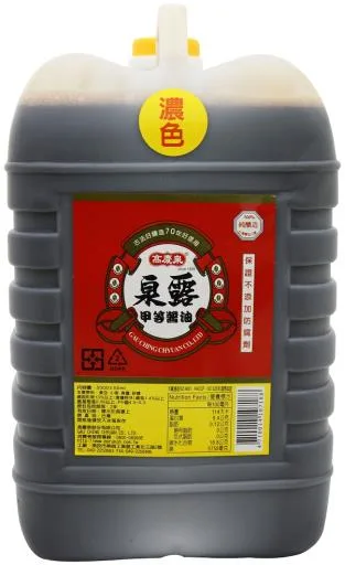 濃色泉露甲等醬油5公升 外包裝