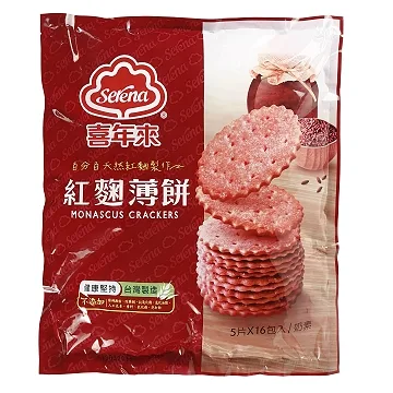 紅麴薄餅 外包裝