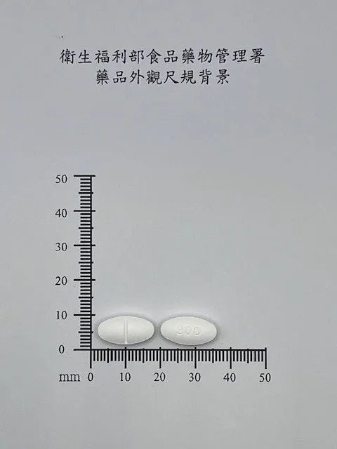爾本沙丁"山德士"膜衣錠300毫克外觀