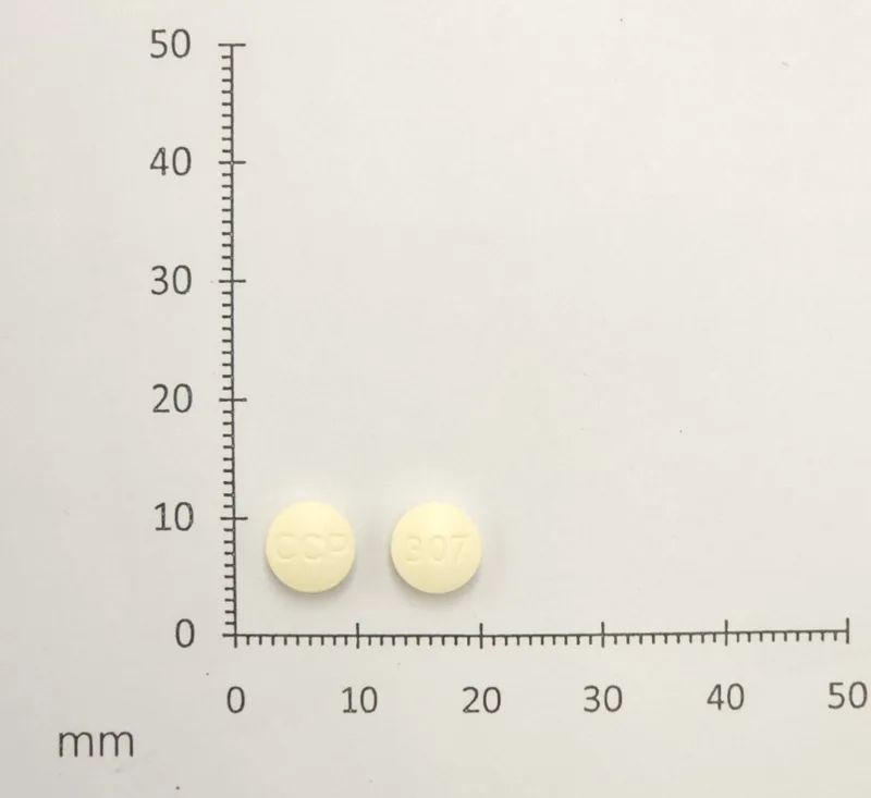 中化利平順膜衣錠5毫克外觀