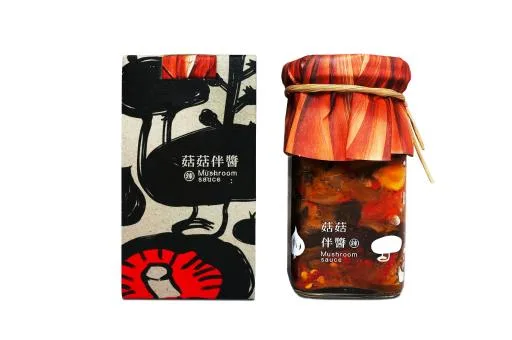 辣味菇菇伴醬110ml 外包裝