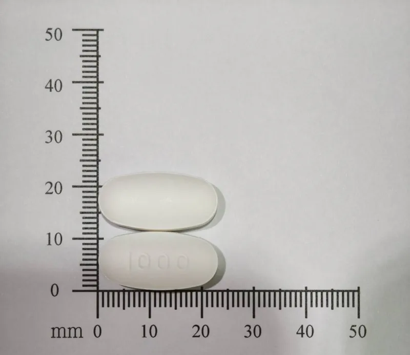 抑糖穩緩釋錠1000毫克外觀