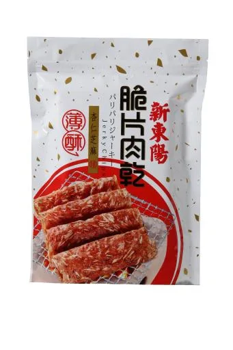 杏仁芝麻薄脆片肉乾(10片) 外包裝