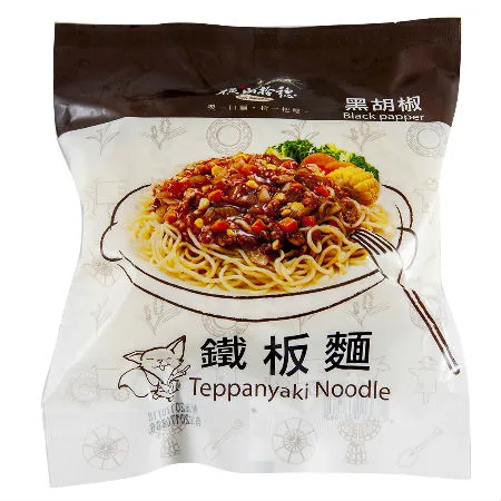 橫山拾穗鐵板麵-黑胡椒口味 外包裝