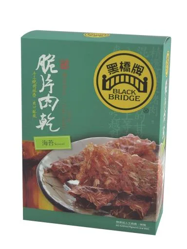 海苔杏仁脆片肉乾－8入盒(特販) 外包裝