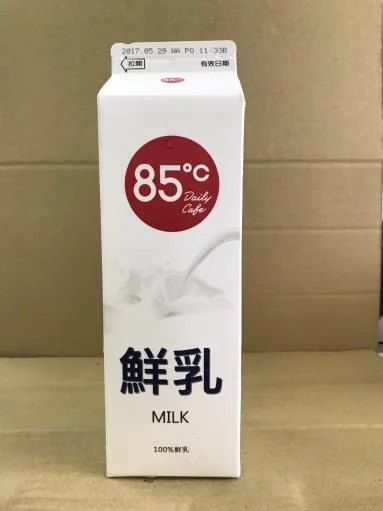 85℃鮮乳 外包裝