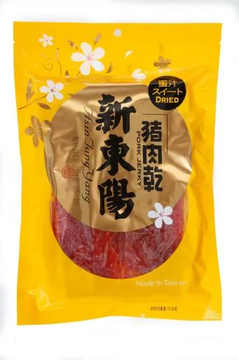 新東陽蜜汁豬肉乾130G 外包裝