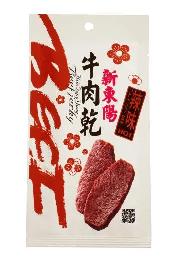 新東陽辣味牛肉乾40G 外包裝