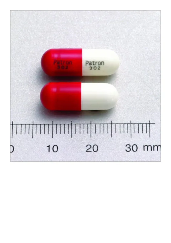 “派頓”莫喀膠囊３７５毫克（卡玻西典）外觀