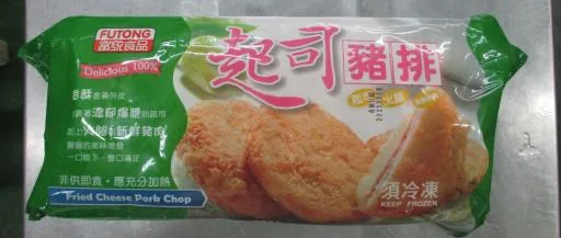 富統起司豬排 外包裝