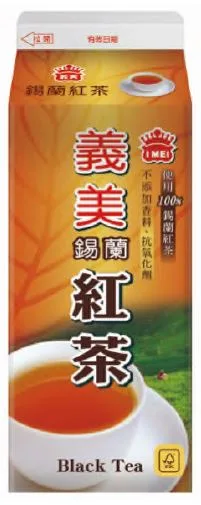 義美錫蘭紅茶 600ml 外包裝