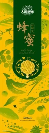 上海大漢-蜂蜜輕酵飲500ml/瓶 外包裝