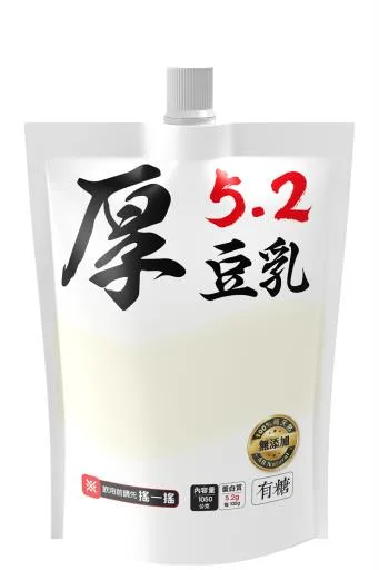 有糖厚豆乳(小袋) 外包裝