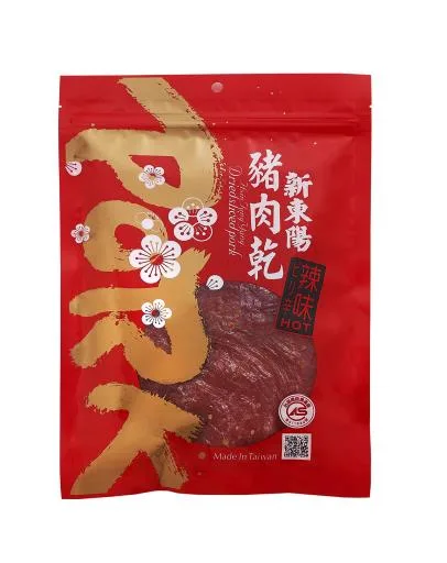 新東陽辣味豬肉乾120G 外包裝