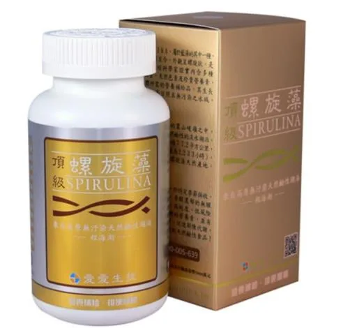 愛愛生技頂級螺旋藻錠狀食品 外包裝