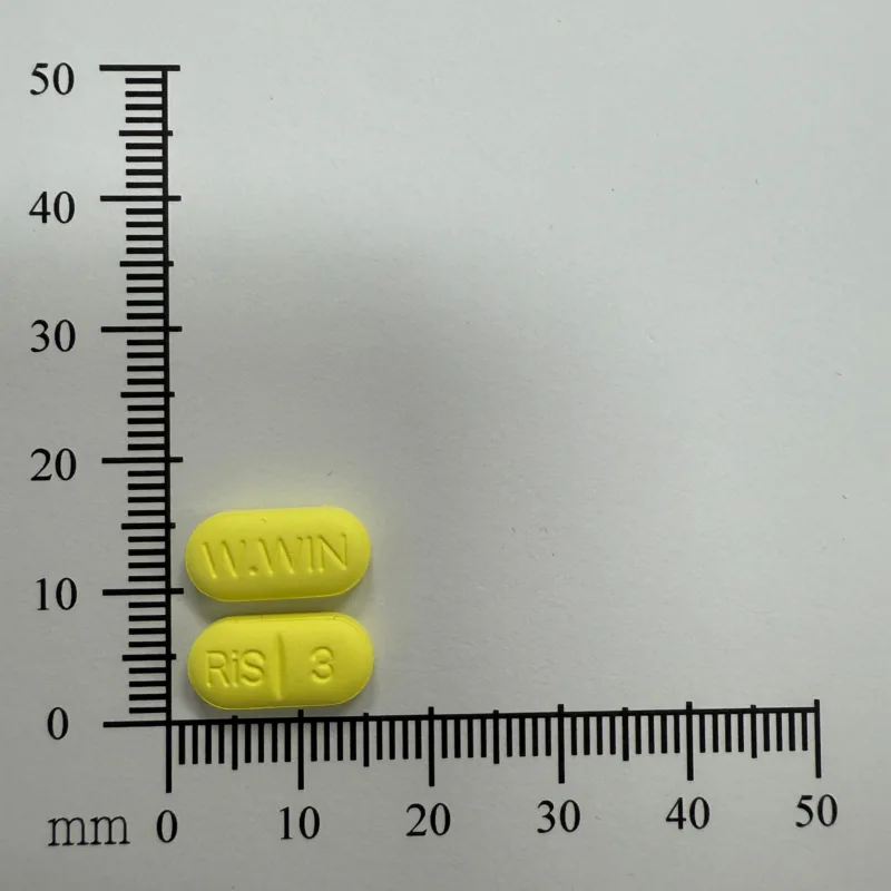 鴻汶理思得膜衣錠 3 毫克外觀