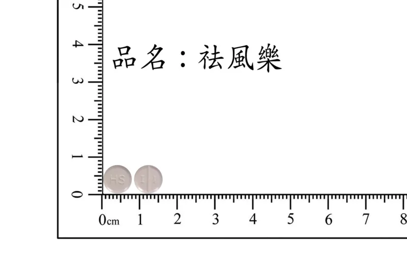 "華興"袪風樂錠50毫克外觀