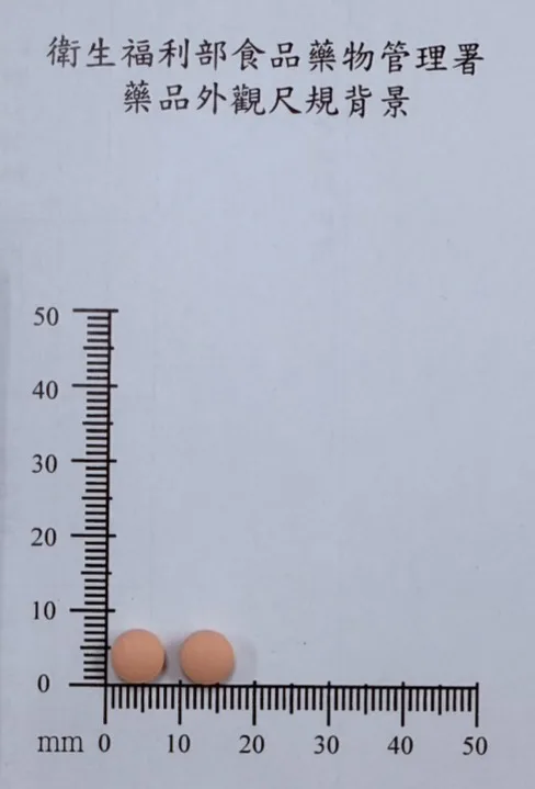 崽魯霸膜衣錠10毫克外觀